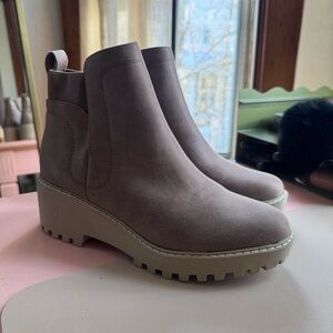 Dolce Vita Taupe Ankle Booties
